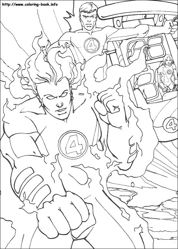 Fantastic Four coloring picture